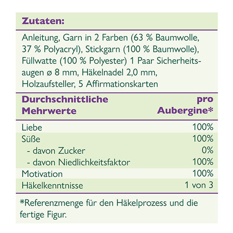 Häkelset "Optimistische Aubergine"