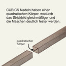 Strumpfstricknadeln "CUBIS" - 20 cm -