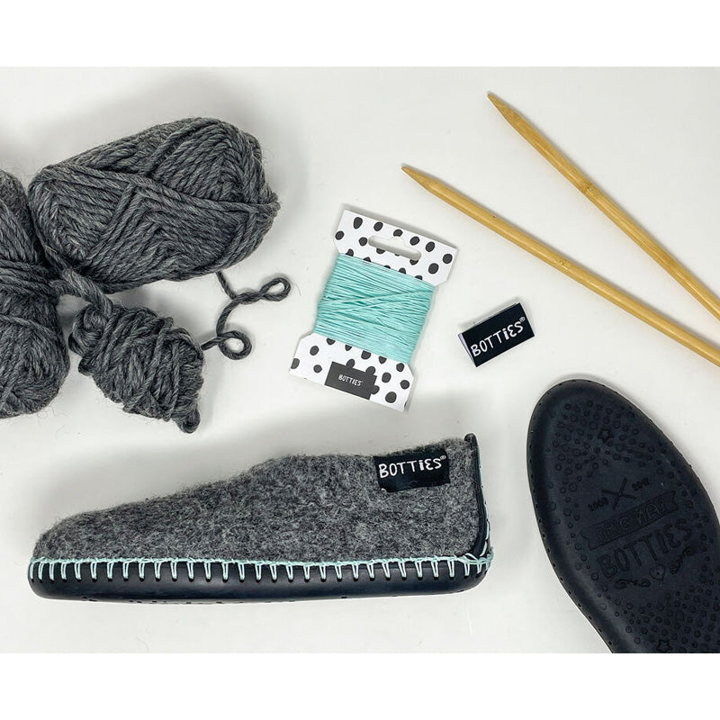 Botties Box "dark grey + mint"