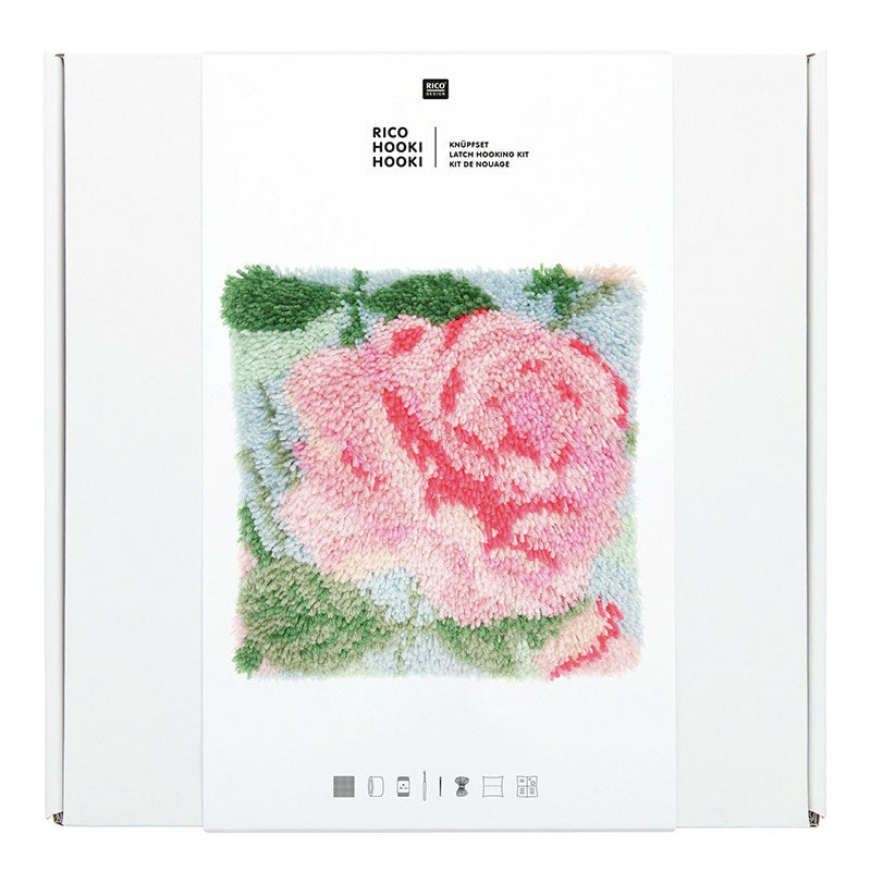 Knüpfset - Kissen "Rose"