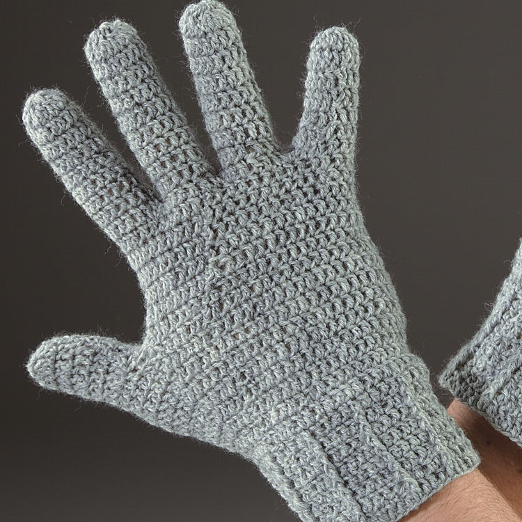 Gehäkelte Fingerhandschuhe "Feinstrumpf" 753021