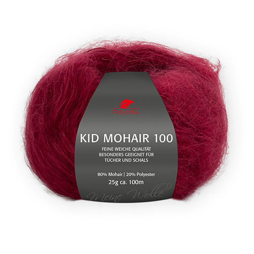 Kid Mohair 100 bordeaux