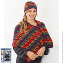 Damenponcho mit Stirnband "Merino Silk Socks & Year Socks" LK4666