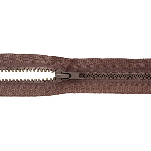 Reißverschluss braun 60cm