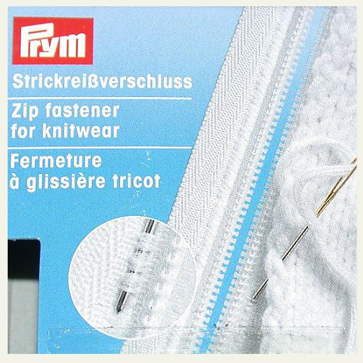 Strickreißverschluss schwarz