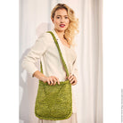 Gestrickte Tasche "Leder Look Glitter" 109328.22