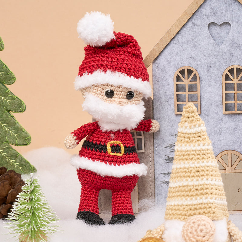Gehäkelter Weihnachtsmann "Basic Cotton & Lea" 109374.8