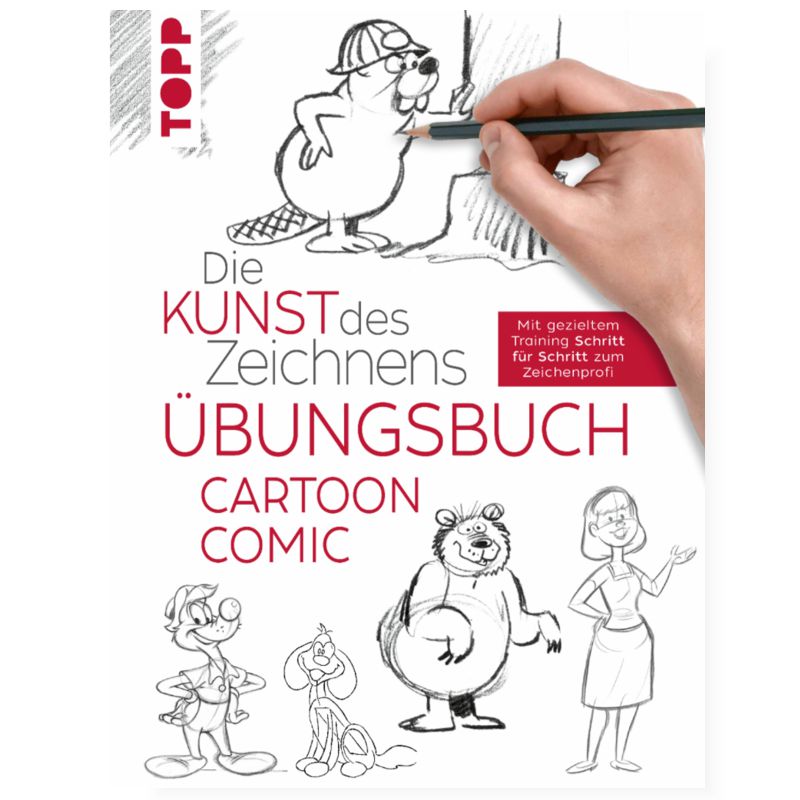 Buch "Die Kunst des Zeichnens - Comic Cartoon Übungsbuch"