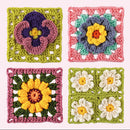 Granny Square Häkelkarten - Blumen