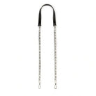 Taschenkette "Whitney" silber/schwarz