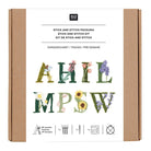Stick & Stitch "Blumenalphabet"