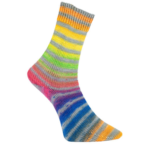Paint Socks beige-pink-grün