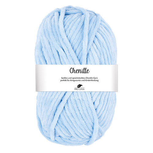 Chenille hellblau