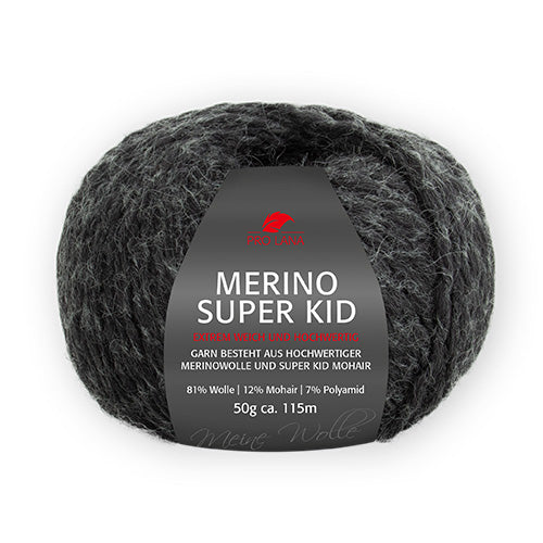 Merino Super Kid anthrazit meliert
