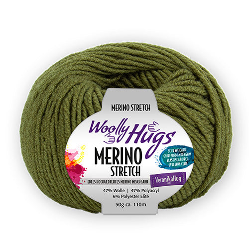 Woolly Hugs Merino Stretch oliv