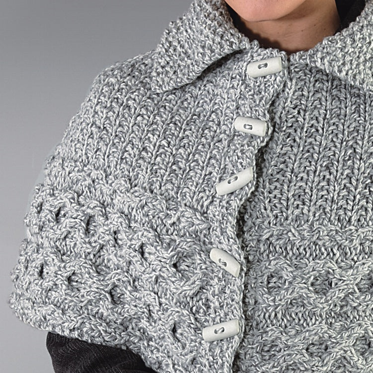 Schulterponcho "Trachtenwolle" 753010