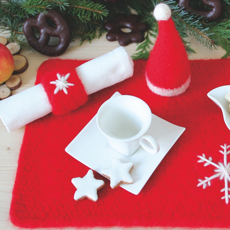 Gestrickter Adventskranz "Filzwolle" 755246