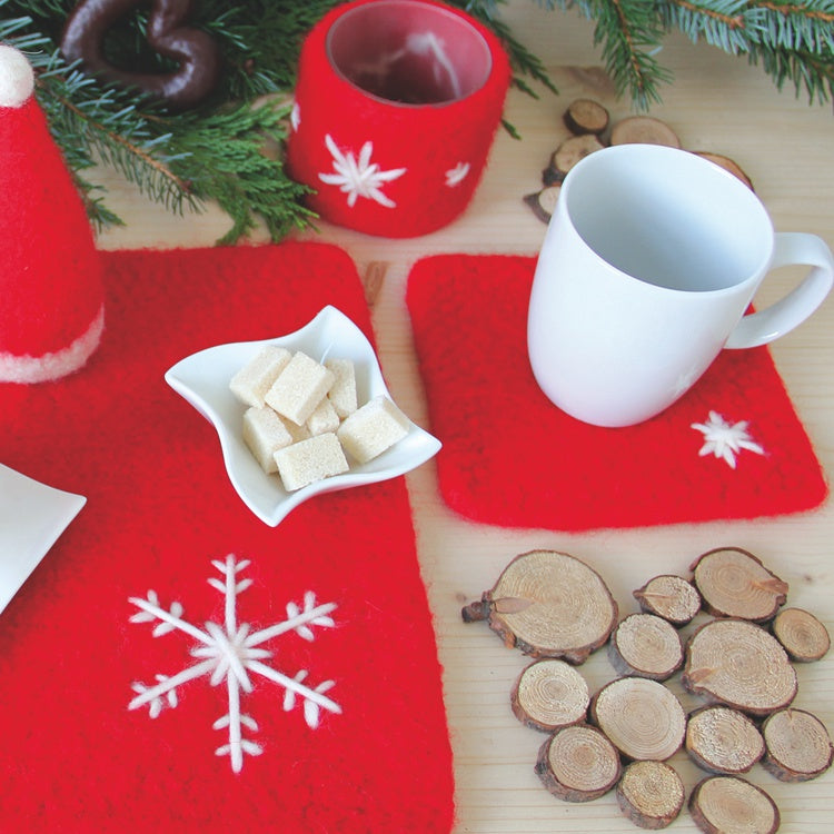 Gestrickter Adventskranz "Filzwolle" 755246
