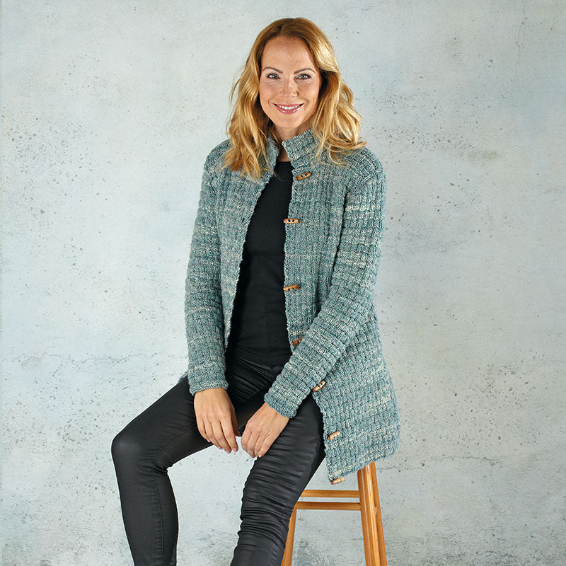 Damenlongjacke "Feinstrumpf Color" 760005