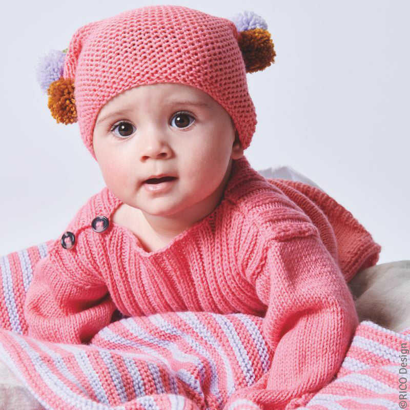 Kinderpullover mit Mütze und Stirnband "Baby Classic" 762117