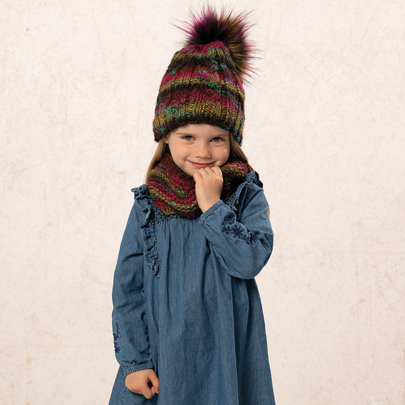 Kindermütze mit Loop "Corvara" 764086