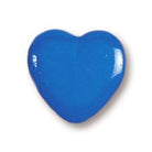Herzknopf blau 15mm