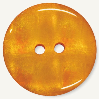 Zweilochknopf orange 18mm