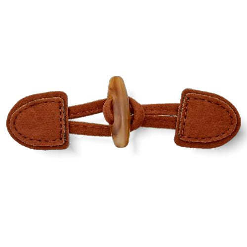 Knebelknopfverschluss braun