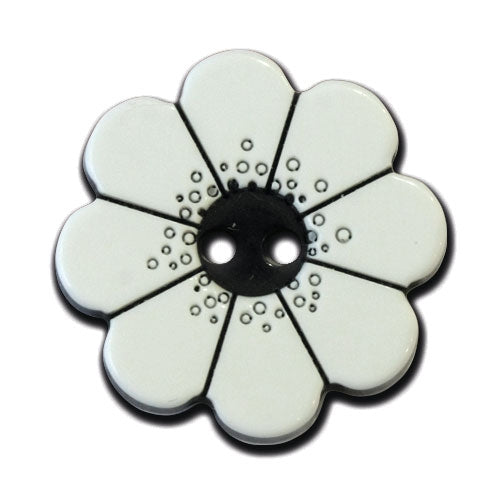 Blumenknopf weiß 18mm