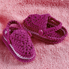 Gehäkelte Babypantoffel "Piazza" 756264