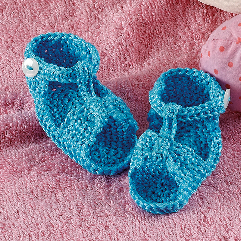 Gehäkelte Babysandalen "Piazza" 756265