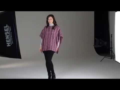 Damenponcho "Arbeitsstrumpf Color" 757028