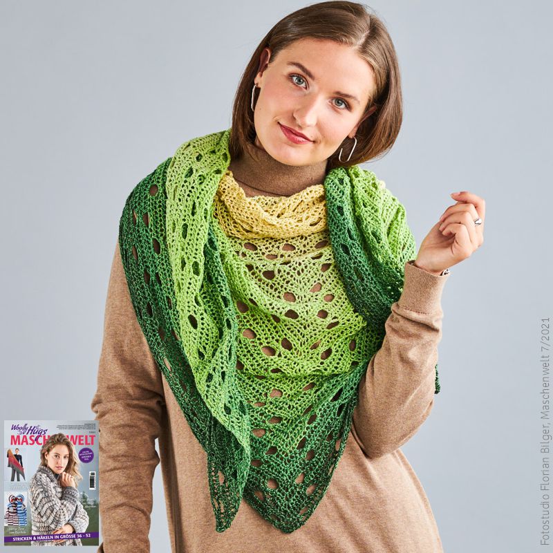 Dreiecktuch "Bobbel Cotton XXL" LK4445