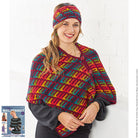 Damenponcho mit Stirnband "Merino Silk Socks & Year Socks" LK4666
