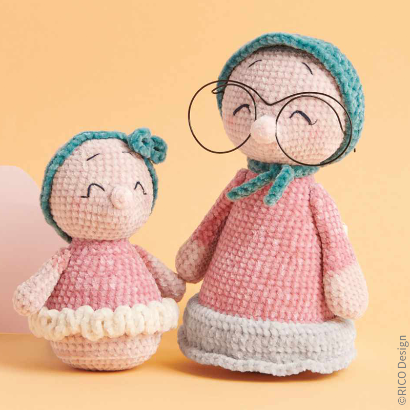 Kuscheltiere Maulwurfoma und Marla "Ricorumi Nilli Nilli" 109343.5