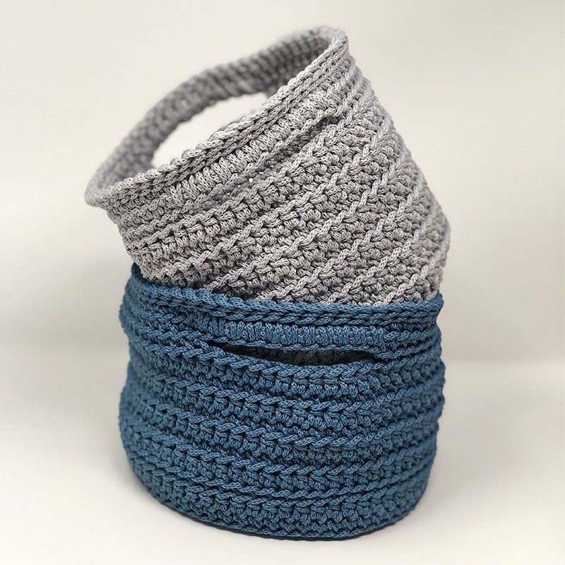 Gehäkelte Körbchen "Rope" 760094